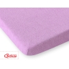 Hoeslaken van Frotte (Badstof) voor Ledikant 140x70 cm Purper