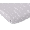 Hoeslaken van Katoen voor Ledikant 140x70 cm Grijs Polkaprikker
