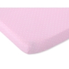 Hoeslaken van Katoen voor Ledikant 140x70 cm Roze Polkaprikker