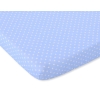 Hoeslaken voor Ledikant 120x60 cm Katoen Blauw Polkaprikker