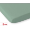 Hoeslaken voor Ledikant 120x60 cm Katoen Wit Pastelgroen
