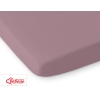 Hoeslaken voor Ledikant 120x60 cm Katoen Wit Pastelviolet