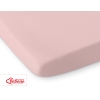 Hoeslaken voor Ledikant 120x60 cm Katoen Wit Stofroze