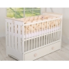 Hoofdbeschermer Gevlochten 360cm Ledikant Beige