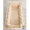 Hoofdbeschermer Gevlochten 360cm Ledikant Beige