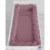 Hoofdbeschermer Gevlochten 360cm Ledikant Pastelviolet