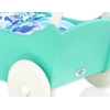 Houten Poppenwagen met Dekentje Mint Wit