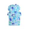 Houten Poppenwagen met Dekentje Mint Wit