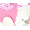 Houten Poppenwagen met Dekentje Wit