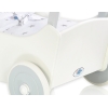 Houten Poppenwagen met Dekentje Wit Grijs