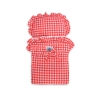 Houten Poppenwagen met Dekentje Wit Rood