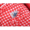 Houten Poppenwagen met Dekentje Wit Rood