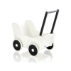 Houten Poppenwagen met Dekentje Wit Zwart