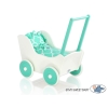 Houten Poppenwagen Mint Wit