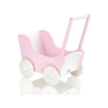 Houten Poppenwagen Roze Wit