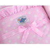 Houten Poppenwagen Roze Wit