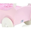 Houten Poppenwagen Roze Wit