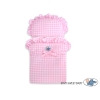 Houten Poppenwagen Roze Wit