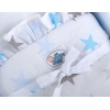 Houten Poppenwagen Wit Blauw