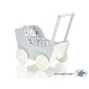 Houten Poppenwagen Wit Grijs