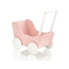 Houten Poppenwagen Wit Poederroze
