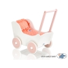 Houten Poppenwagen Wit Poederroze