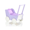 Houten Poppenwagen Wit Purper