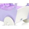 Houten Poppenwagen Wit Purper