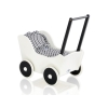 Houten Poppenwagen Wit Zwart