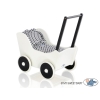 Houten Poppenwagen Wit Zwart