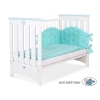 Kinderbed 120x60 cm - Lorenzo III Wit Mint