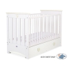 Kinderbed 120x60 cm met Lade - Lorenzo III MAXI Ivoor Wit