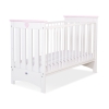 Kinderbed Lorenzo 120x60 cm - Roze Wit