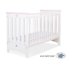Kinderbed Lorenzo 120x60 cm - Roze Wit