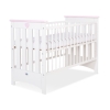 Kinderbed Lorenzo 120x60 cm - Roze Wit