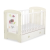 Kinderbed met Lade 120x60 cm - Happy balloons MAXI Woud