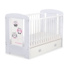 Kinderbed met Lade 120x60 cm - Owls Bigi Zibi & Adele MAXI Gelukkige Uilen