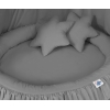 Klamboe met Nest met Volant + Kussens Antraciet voor Babykamer