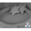 Klamboe met Nest met Volant + Kussens Antraciet voor Babykamer