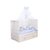 Klamboe van Tule voor Babybed Blauw Sifonki