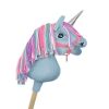 Kleine eenhoorn  stok Blauw met gekleurde Manen
