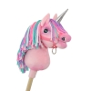 Kleine eenhoorn  stok Roze met gekleurde Manen