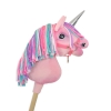 Kleine eenhoorn  stok Roze met gekleurde Manen