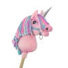 Kleine eenhoorn  stok Roze met gekleurde Manen