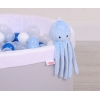 Knuffelige Octopus met Rammelaar Blauw