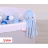 Knuffelige Octopus met Rammelaar Blauw