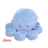 Knuffelige Octopus met Rammelaar Blauw