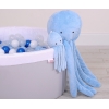 Knuffelige Octopus met Rammelaar Blauw