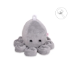 Knuffelige Octopus met Rammelaar Grijs