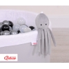 Knuffelige Octopus met Rammelaar Grijs